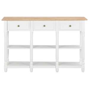 vidaXL Τραπέζι Κονσόλα Λευκό 120 x 30 x 76 εκ. από MDF