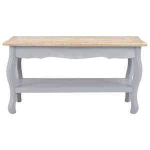 280024 vidaXL Coffee Table Grey and Brown 87,5x42x44 cm Solid Pine Wood - obrázek 2