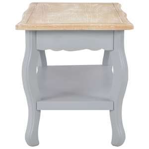 280024 vidaXL Coffee Table Grey and Brown 87,5x42x44 cm Solid Pine Wood - obrázek 3