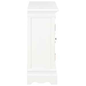 Příborník bílý 70 x 28 x 70 cm masivní borové dřevo - obrázek 4
