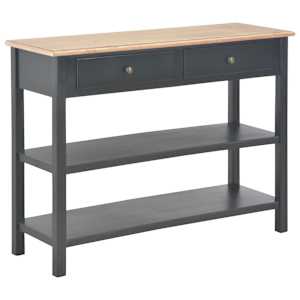 Příborník černý 110 x 35 x 80 cm MDF