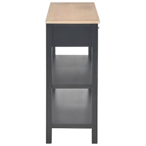 Příborník černý 110 x 35 x 80 cm MDF - obrázek 5
