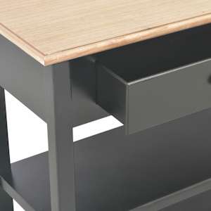 Příborník černý 110 x 35 x 80 cm MDF - obrázek 8