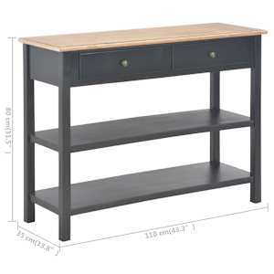 Příborník černý 110 x 35 x 80 cm MDF - obrázek 9