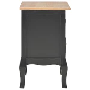 280040 vidaXL Bedside Cabinet Black 35x30x49 cm MDF - obrázek 5