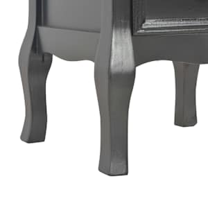 280040 vidaXL Bedside Cabinet Black 35x30x49 cm MDF - obrázek 7