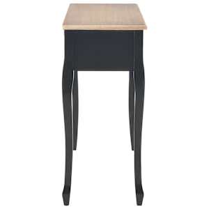 280046 vidaXL Dressing Console Table with 3 Drawers Black - obrázek 4