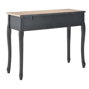 280046 vidaXL Dressing Console Table with 3 Drawers Black - obrázek 5