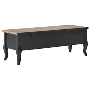 TV stolek černý 100 x 35 x 35 cm dřevěný - obrázek 3