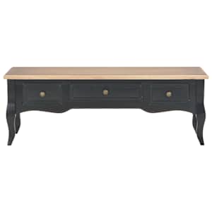 vidaXL TV-benk svart 100x35x35 cm tre