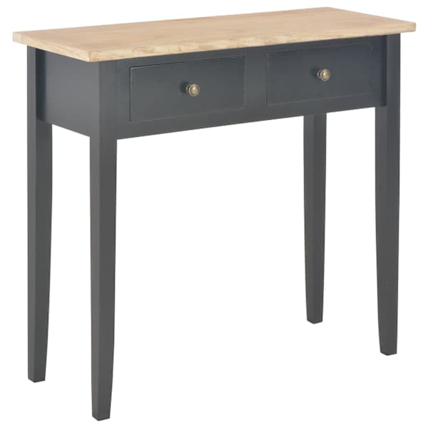vidaXL tualettlaud, must, 79 x 30 x 74 cm, puit
