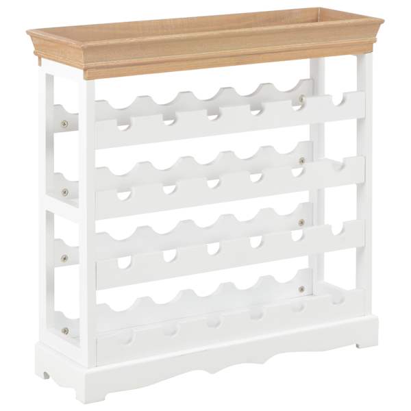 vidaXL veinikapp, valge, 70 x 22,5 x 70,5 cm, MDF