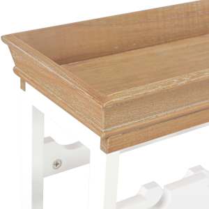 Stojan na víno bílý 70 x 22,5 x 70,5 cm MDF - obrázek 5