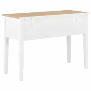 Psací stůl bílý 109,5 x 45 x 77,5 cm dřevo - obrázek 4