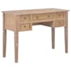 vidaXL kirjutuslaud, pruun, 109,5 x 45 x 77,5 cm, puit