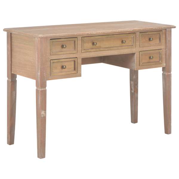vidaXL kirjutuslaud, pruun, 109,5 x 45 x 77,5 cm, puit