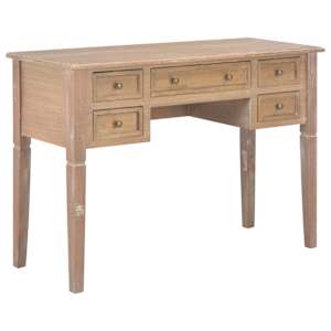 Psací stůl hnědý 109,5 x 45 x 77,5 cm dřevo
