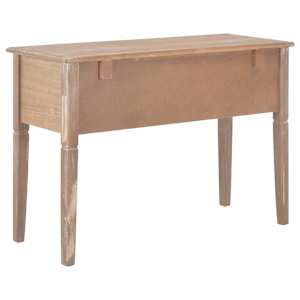 Psací stůl hnědý 109,5 x 45 x 77,5 cm dřevo - obrázek 4