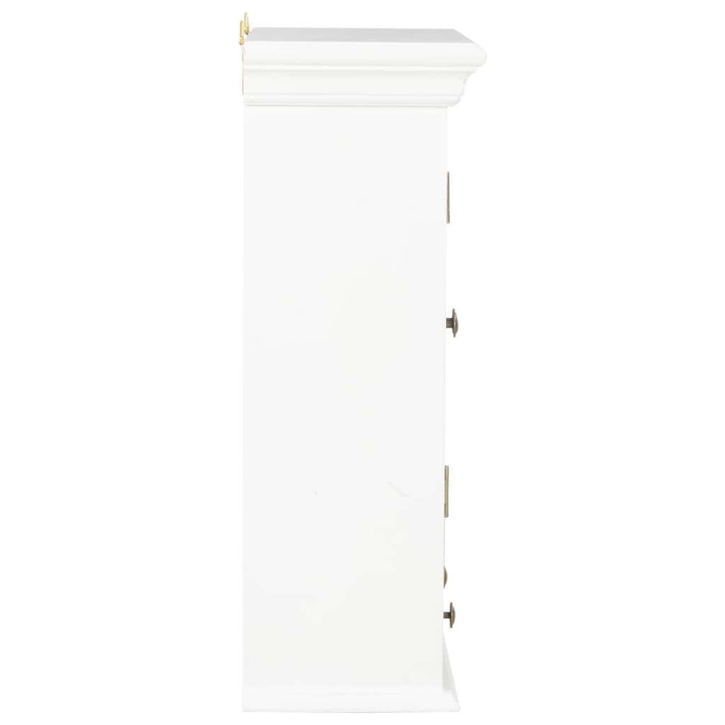 Fehér szerelt fa fali szekrény 49 x 22 x 59 cm 