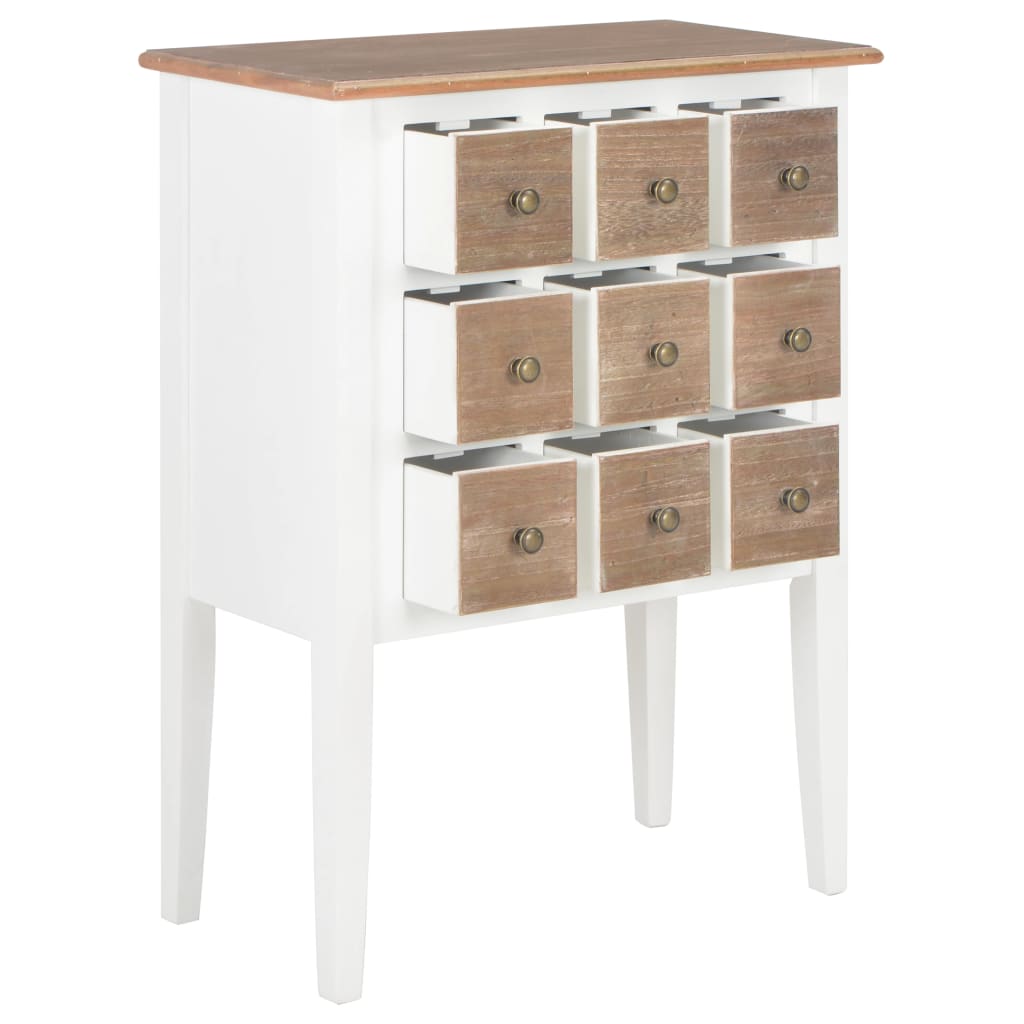 Thumbnail - vidaXL Sideboard Weiß 54x30x80 cm Massivholz