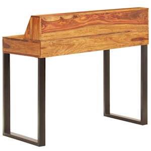 Psací stůl 110 x 50 x 94 cm masivní akácie a ocel - obrázek 3