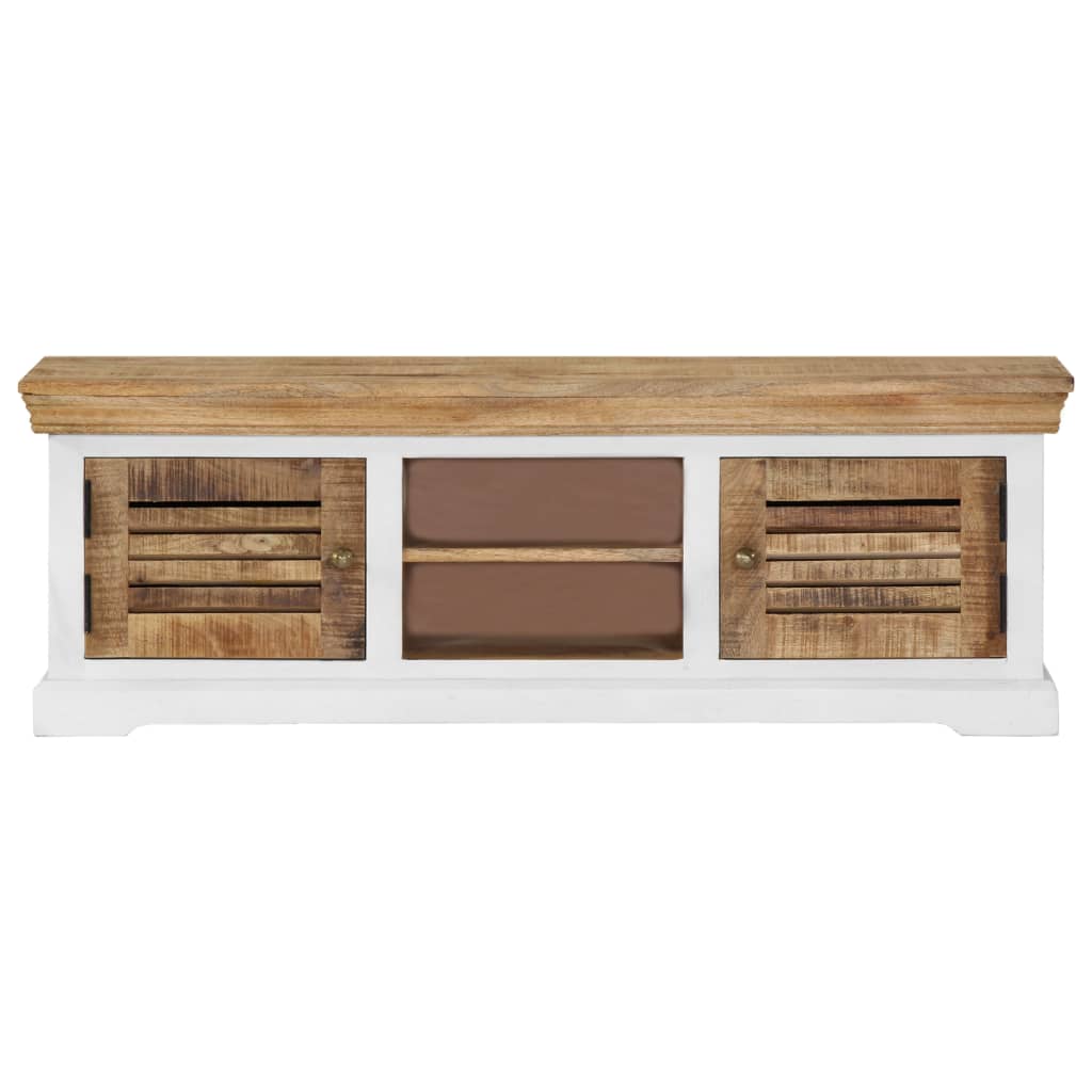 vidaXL Tv-meubel 118x30x40 cm massief mangohout afbeelding