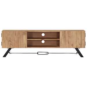 TV stolek 140 x 30 x 45 cm masivní akáciové dřevo - obrázek 2