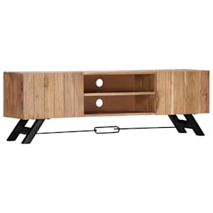 TV stolek 140 x 30 x 45 cm masivní akáciové dřevo - obrázek 12