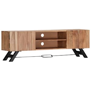TV stolek 140 x 30 x 45 cm masivní akáciové dřevo - obrázek 10