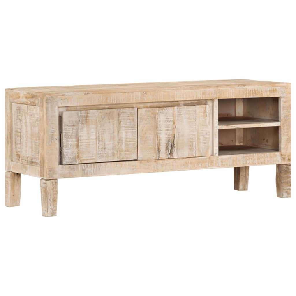 Meuble TV 110x35x46 cm Bois de manguier massif