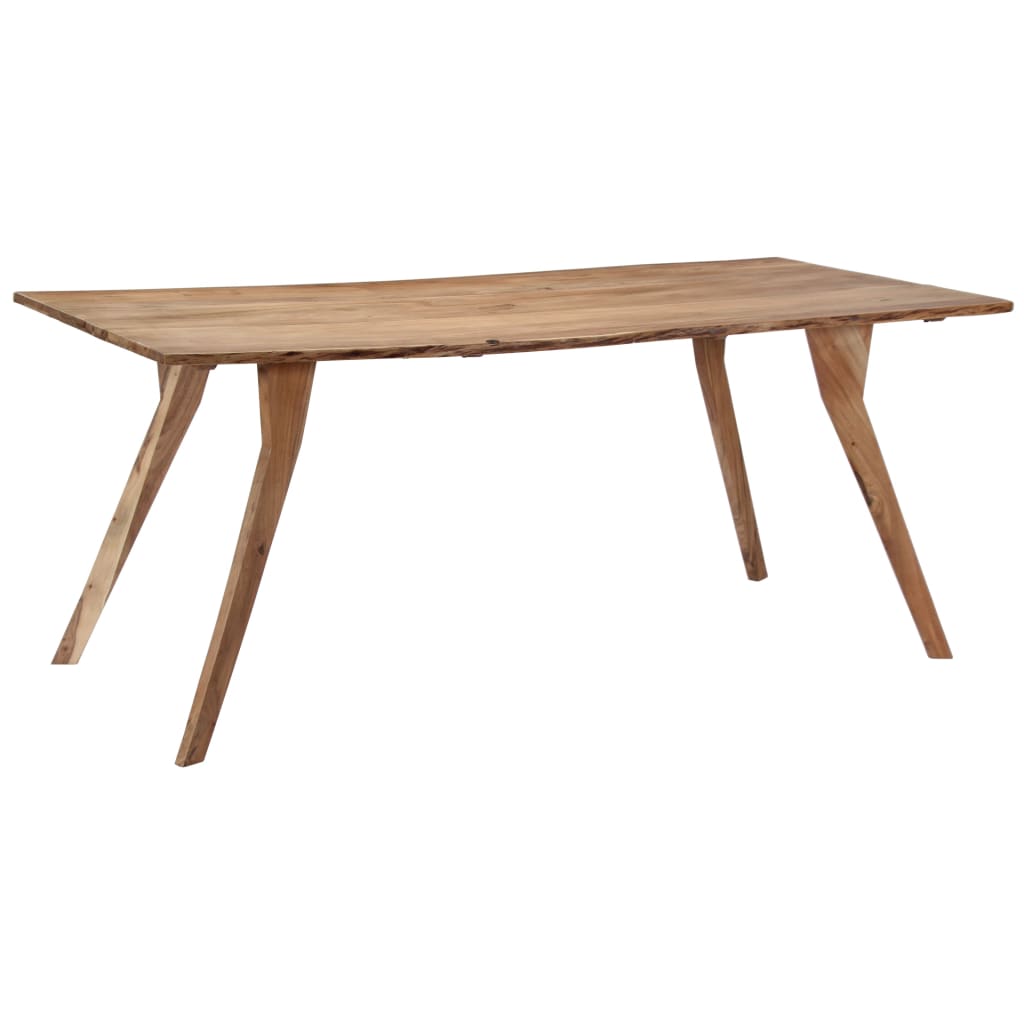 vidaXL Dining Table 70.9"x34.6"x29.9" Solid Acacia Wood