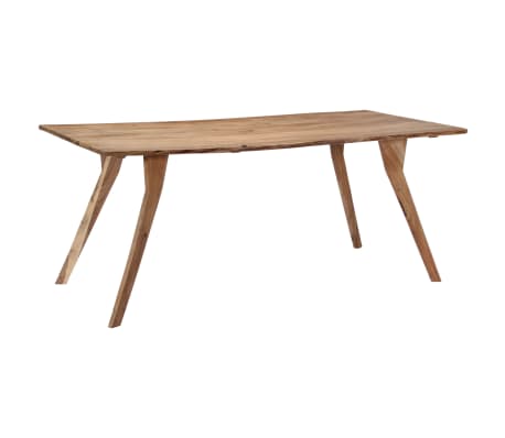 vidaXL Dining Table 70.9"x34.6"x29.9" Solid Acacia Wood
