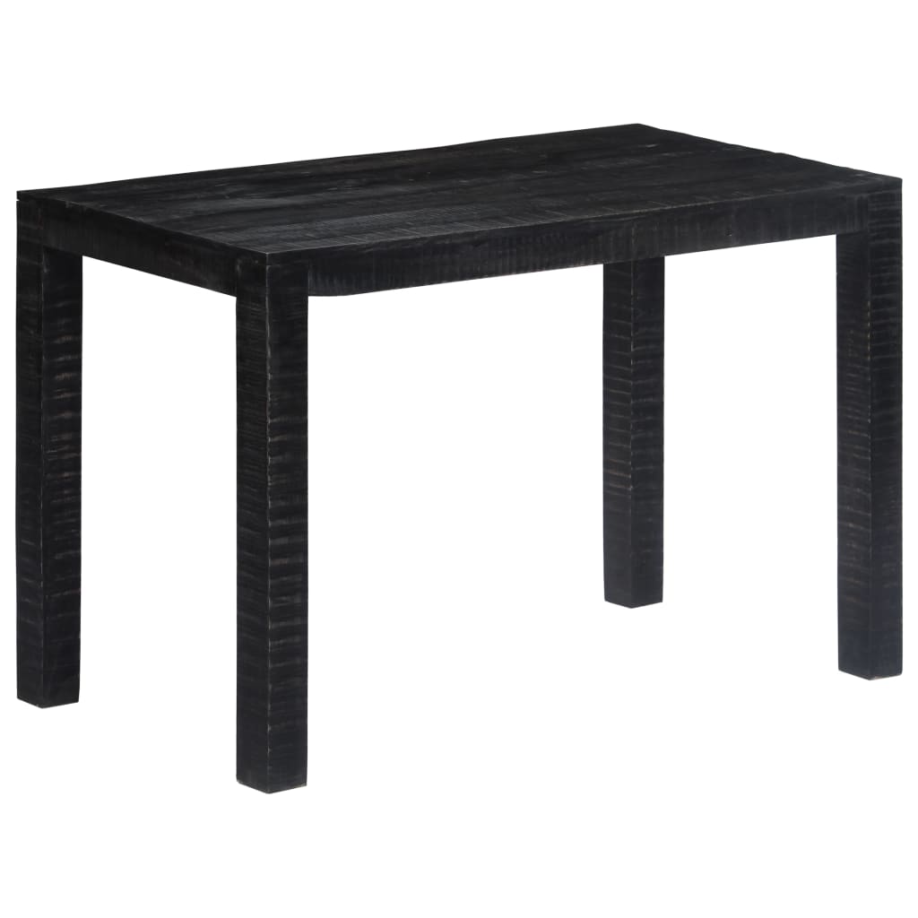Jídelní stůl černý 118 x 60 x 76 cm masivní mangovníkové dřevo