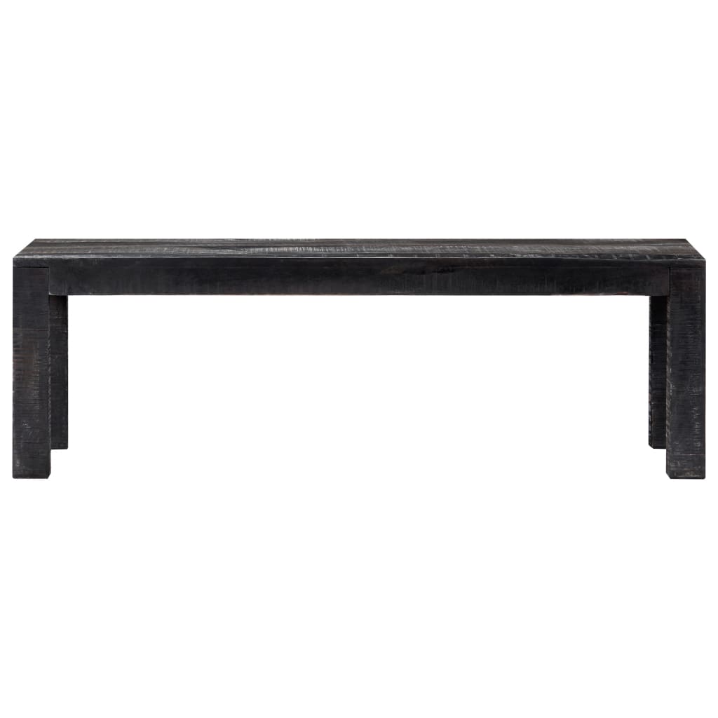 

vidaXL Salontafel 110x50x35 cm massief mangohout zwart