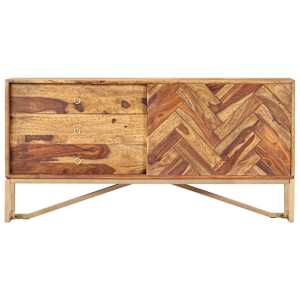 Příborník 118 x 30 x 60 cm masivní akáciové dřevo - obrázek 2