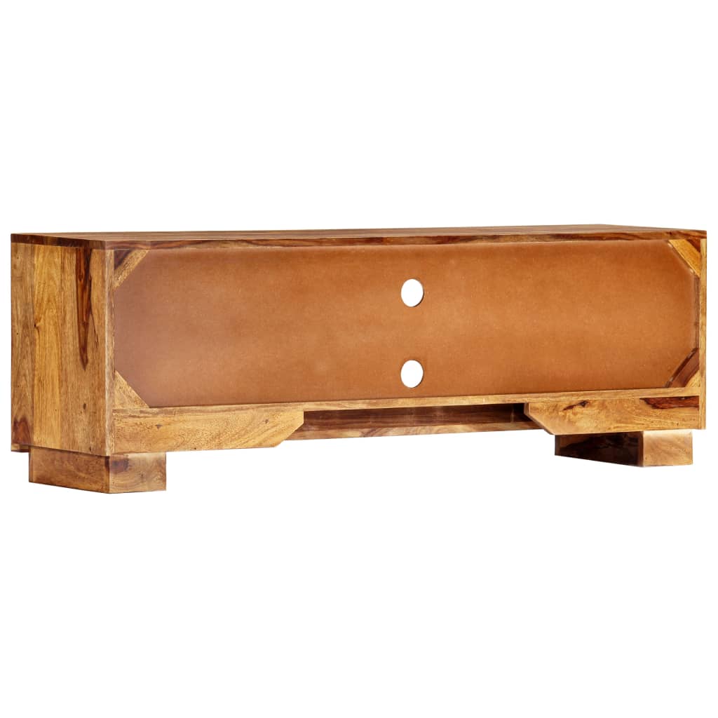 vidaXL tömör akácfából TV-szekrény 118 x 30 x 40 cm