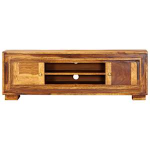TV stolek 118 x 30 x 40 cm masivní akáciové dřevo - obrázek 3