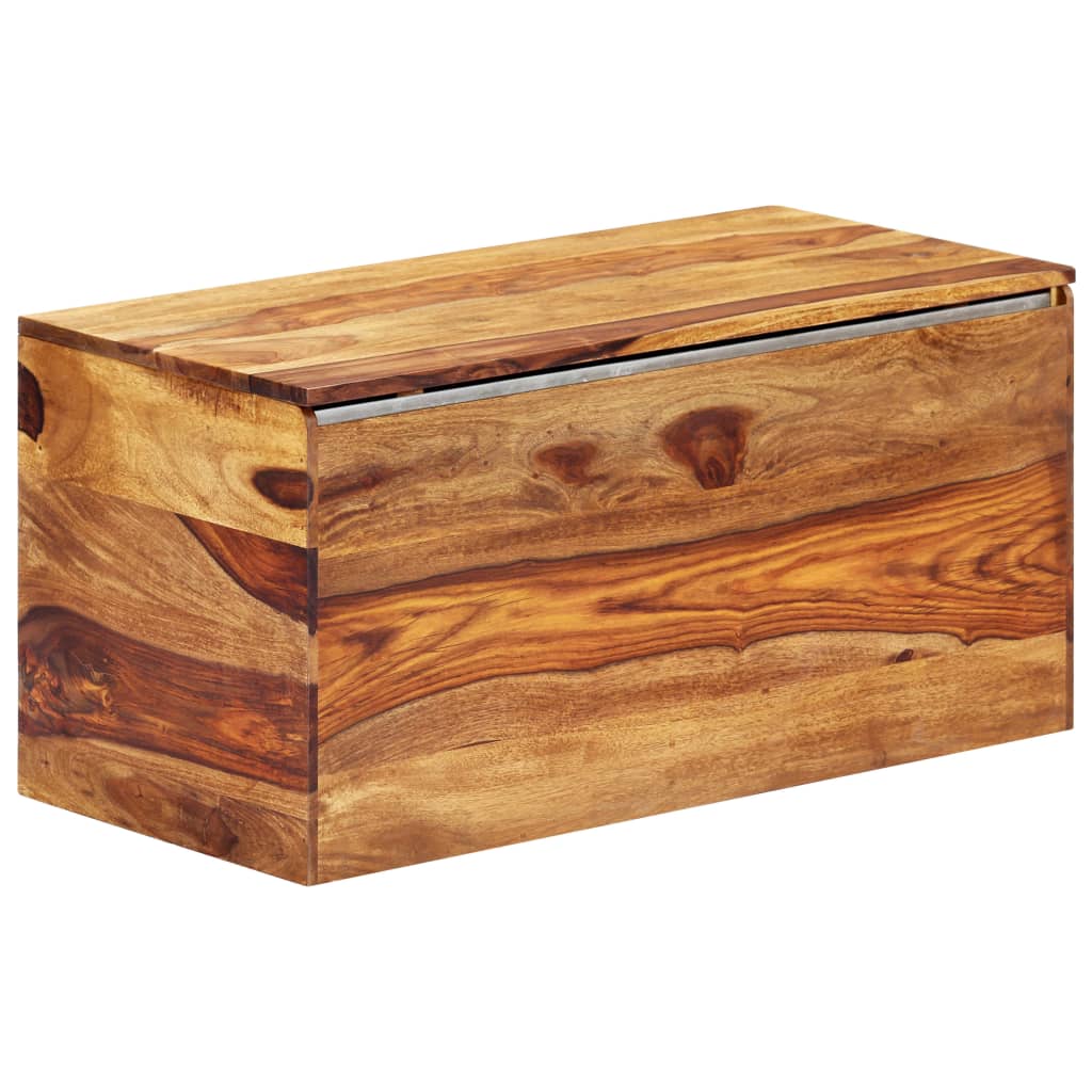 vidaXL Coffre de rangement 80 x 40 x 40 cm Bois massif de Sesham   