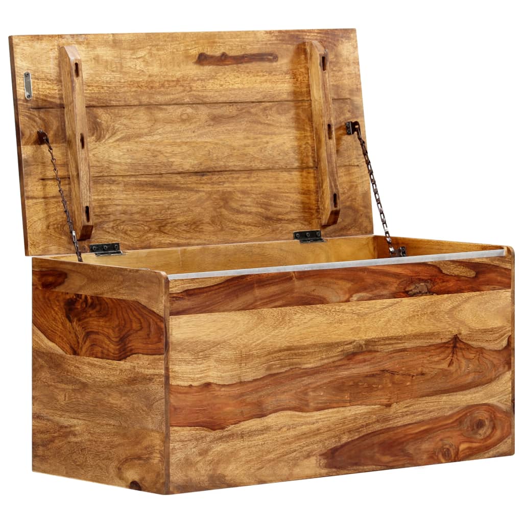 Coffre De Rangement 80 X 40 X 40 Cm Bois Massif De Sesham VidaXL 19 width=274