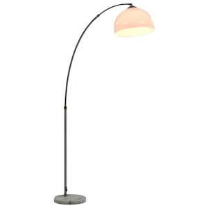 Klenutá lampa 60 W stříbrná E27 200 cm - obrázek 4