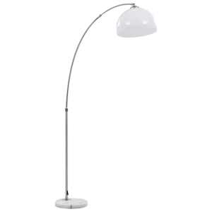 Klenutá lampa 60 W stříbrná E27 200 cm - obrázek 5