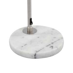 Klenutá lampa 60 W stříbrná E27 200 cm - obrázek 8