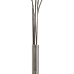 Stojací lampa 200 cm 5 x E14 stříbrná - obrázek 6