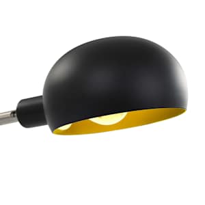Stojací lampa 200 cm 5 x E14 černo-zlatá - obrázek 6