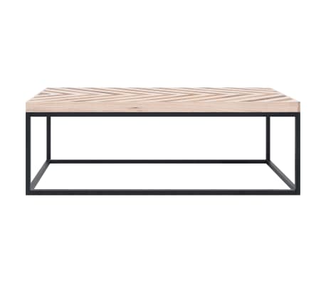 vidaXL Coffee Table 43.3"x23.6"x14.6" Solid Wood
