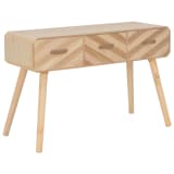 vidaXL Table console 100 x 35 x 68 cm Bois massif