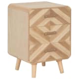 vidaXL Szafka nocna z 3 szufladami, 40x35x56,5 cm, lite drewno