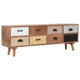 vidaXL Meuble TV avec 8 tiroirs 120 x 30 x 40 cm Bois de pin massif