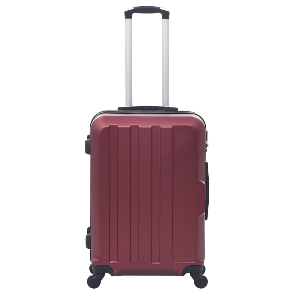Thumbnail - vidaXL Hartschalen-Trolley-Set 3 Stk. Weinrot ABS