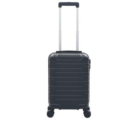 vidaXL Twarda walizka, czarna, ABS
